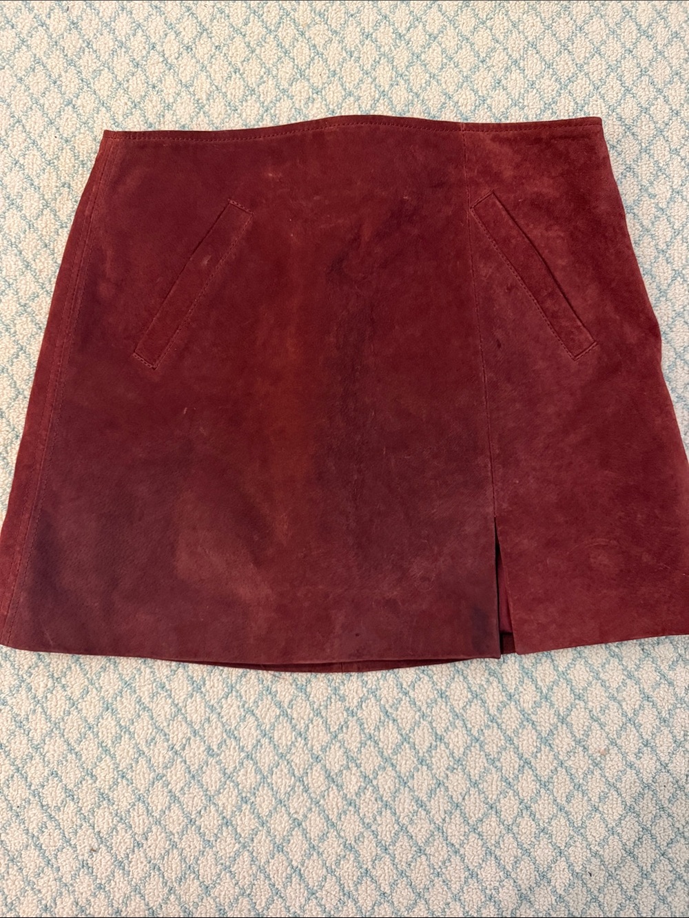Blank NYC Suede Mini Skirt - Wine